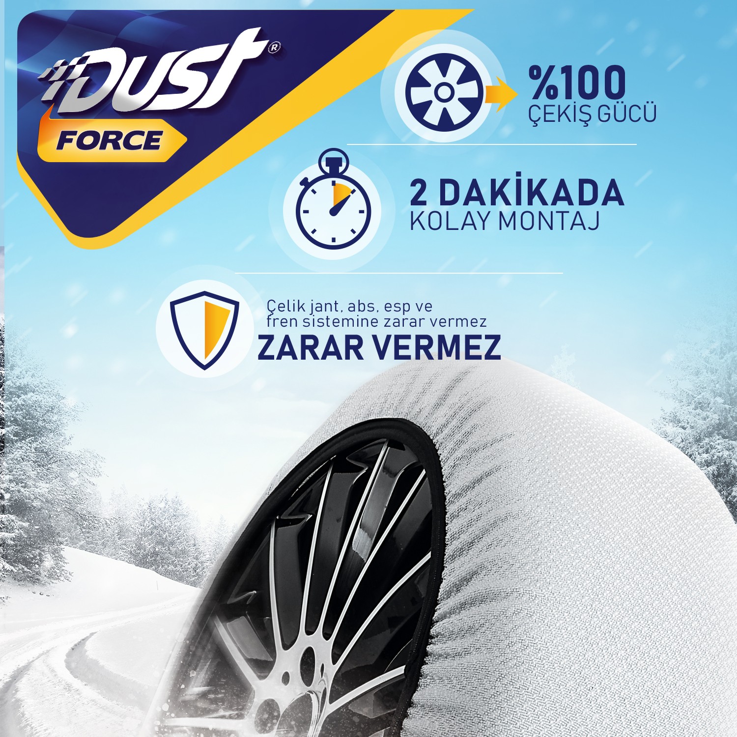 Dust Auto - Kar Çorabı - Oto Branda - Oto Kolçak - Oto Aksesuar Üreticisi - Dust Auto Kar Çorabı - Universal Oto Branda - Universa Oto Kolçak
